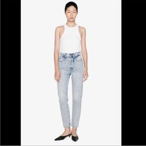 NEW with tags and never worn Anine Bing washed blue Sonya high rise ankle jean